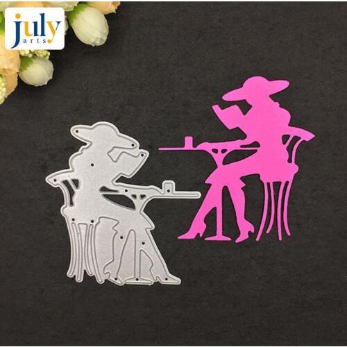 Julyarts Dies Scrapbooking DIY Carbon Steel Metal Cutting Dies Reading Ms Embossing Cutter Die Paper Nouveau Arrivage