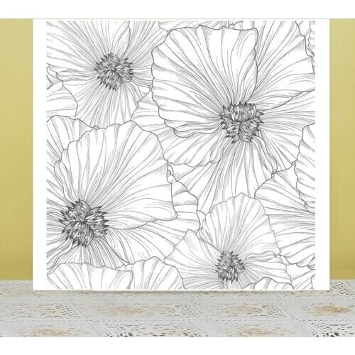 AZSG Beautiful Flower Petals Clear Stamps/Seals For DIY Scrapbooking/Card Making/Album Decorative Silicone Stamp Crafts