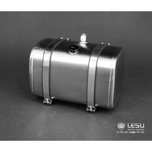 Metal LESU Hydraulic Oil Tank 72MM for 1/14 RC DIY TAMIYA Scania MAN Benz Tractor Truck Dumper Trailer Model