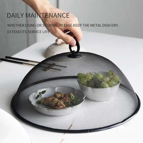 2019 fashion Round Iron Metal Food Cover Anti-fly Mosquito Bug Tent Protectors Kitchen Convenient kitchen tool Strong structure