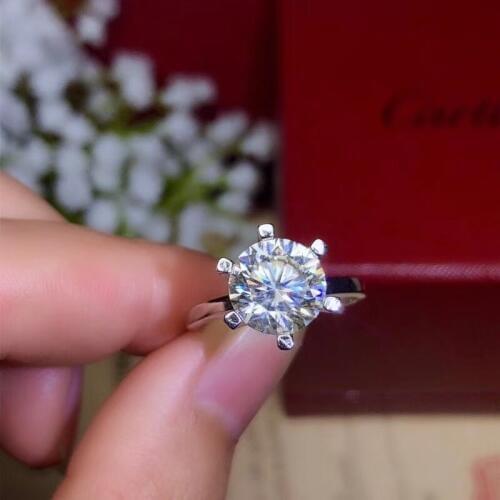 Moissanite, Classic style, super hot gems, comparable to diamonds, 1 carat, 2 carats