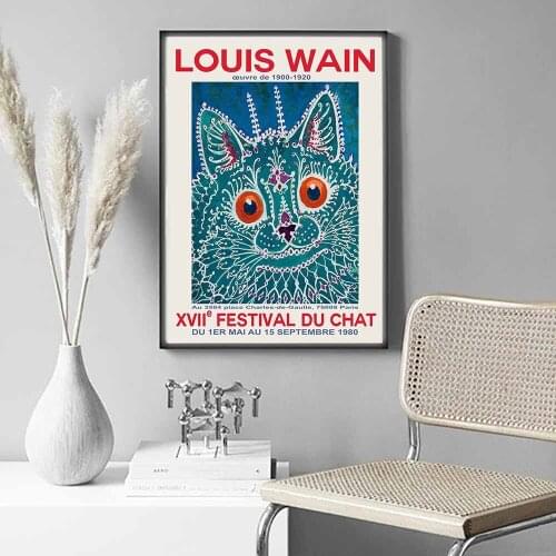 Cartoon Abstract Funny Animal Cat Canvas Painting Wall Art Nordic Posters and Prints Wall Pictures for Living Room Decoration