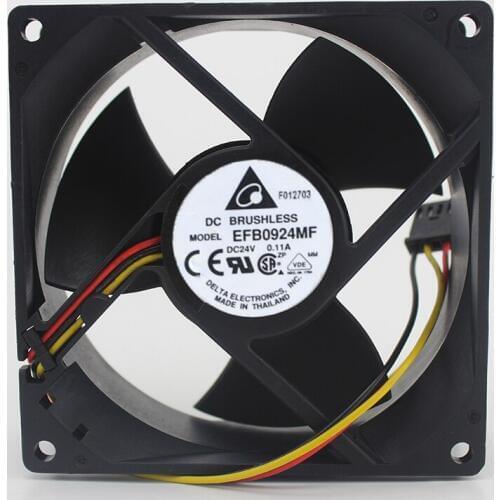 Brand new original EFB0924MF 9CM 9232 24V 0.11A three-leaf double ball cooling fan 2 wire