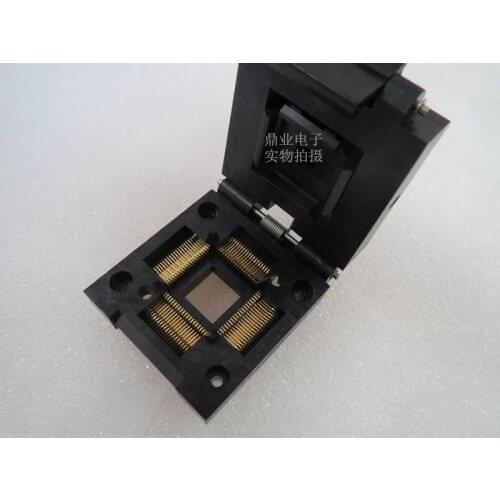 Original YAMAICHI IC Test Seat IC51-0804-711 Burning Programme QFP80 TQFP80 Socket Adapter spacing 0.65MM