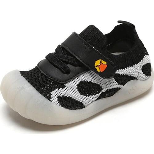 Autumn Toddler Shoes Baby Mesh Breathable Kids Casual Shoes Knitted Soft Bottom Non-slip Baby First Walkers SXB012