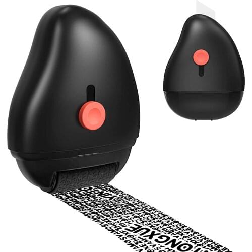 Theft Protection 1PC Roller Stamp Messy Code Security Stamp Roller Portable Self-Inking Identity Theft Protection Roller Stamp
