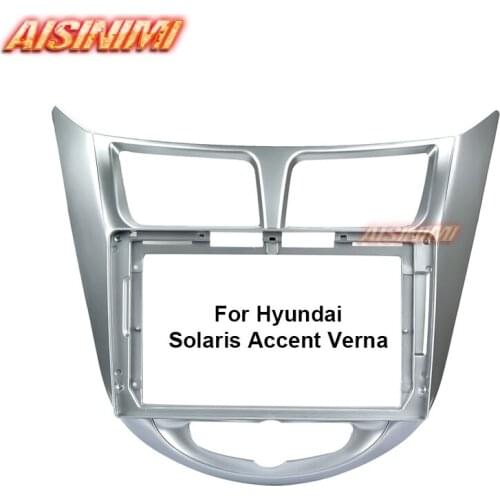 Aisinimi Car DVD frame 9 inch For Hyundai Accent Verna 2010-2016 Car Dvd stereo car monitor all in one