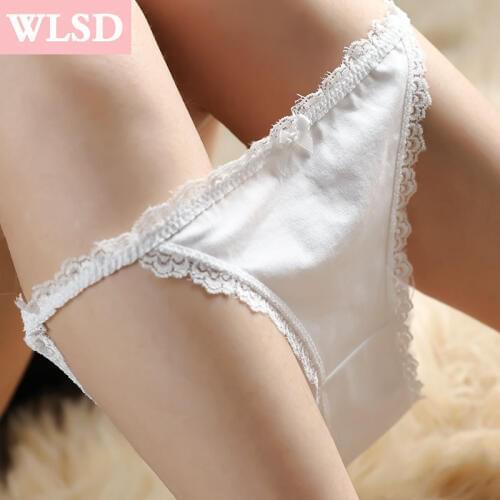 Sexy Cotton Panties Women Lace Briefs Seamless Soft Underwear Traceless Cute Solid Comfort Lingerie M L XL Girls Bikinis