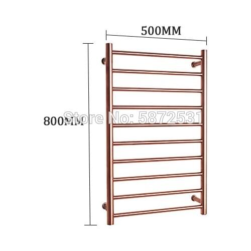 Brand new Luxurious Rose gold heated towel rack 304 stainless steel towel warmer wall mount towel warmer rack for bathroom
