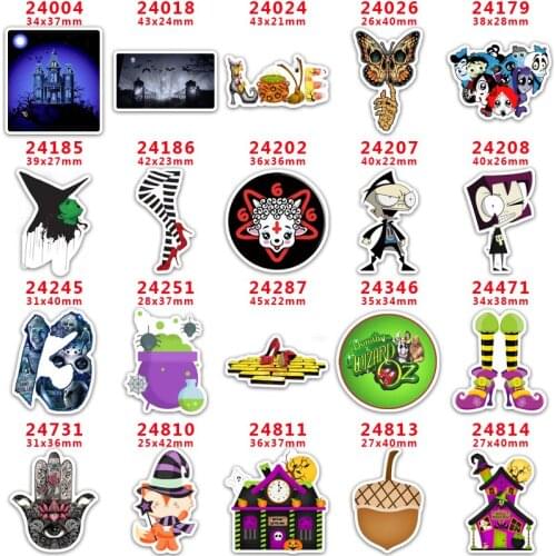 DIY Craft Supplies cartoon character printed flat back planar resins 30 pieces PR24004