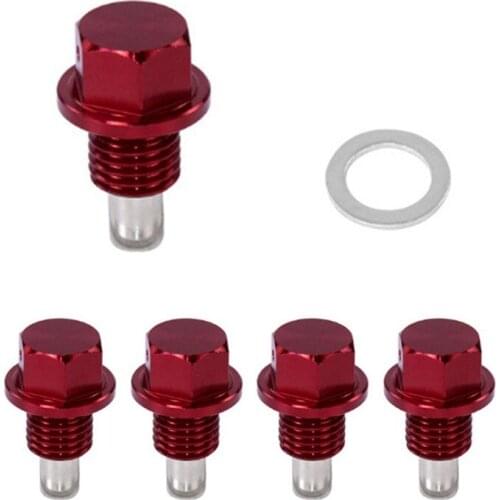 1PC Magnetic Engine Oil Pan Drain Screw M12*1.25 M12*1.5 M14*1.5 Universal Alloy Modification Fit Car Lubrication System Accesso