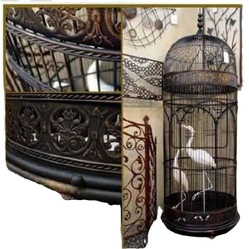 1PCS Iron decoration floor bird cage wedding jewelry exquisite window decoration ornament bird cage