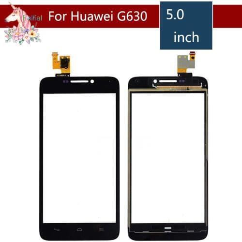 10pcs/lot 5.0" For Huawei Ascend G630 LCD Touch Screen Digitizer Sensor Outer Glass Lens Panel Replacement