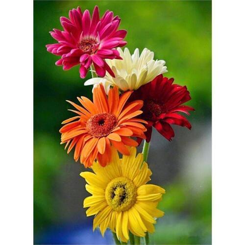 3D Needlework DIY Diamond Painting Cross Stitch Kit Diamond Embroidery Flowers Gift Home Decor Painting Mosaic Crystal 5D Icon