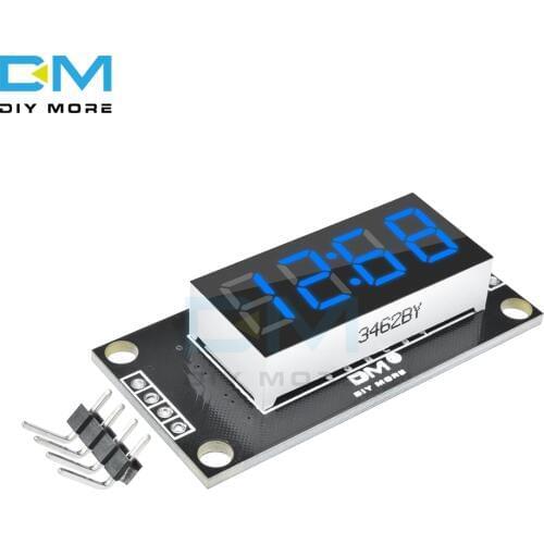 4-digit 7-segment display Module Blue LED Board 0.36" 0.36 Inch Display Screen TM1637 Module with clock For Arduino