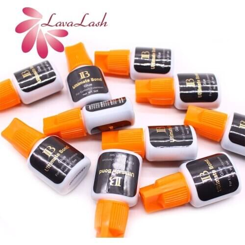 5/10 Bottles I-Beauty Korea IB Ultimate Bond Glue Individual Eyelash Extensions Orange Cap 5ml False Makeup Shop Beauty Tools