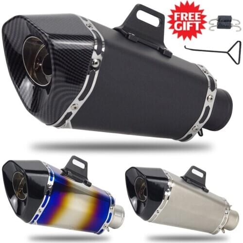 51MM Universal Motorcycle Exhaust Muffler Escape Moto with DB Killer for KTM 125 390 MT09 Z650 zx10r z900 cbr600RR K7 s1000RR r6