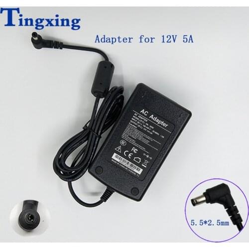 Power Supply Adapter 12V 5A 5.5mm*2.5mm PA-60W AC 100-240V Laptop AC Power Adapter