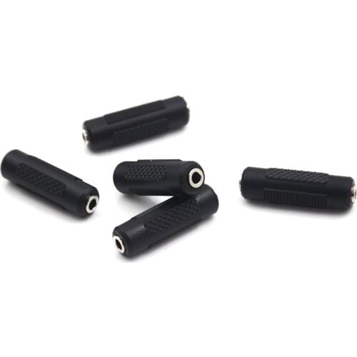 Audio Adapter 3.5mm Female To 3.5 mm Nickel-plated Female Stereo Jack Coupler Extender Connector for Earphone