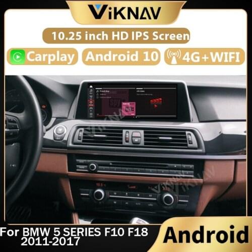 Android car radio for BMW 5 Series F10/F18 2011-2017 car DVD multimedia player touch screen stereo recorder GPS navigation