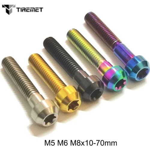 Titanium Alloy TORX Head Bolts Screw M6 M8x 10 15 16 18 20 25 30 35 40 45 50 55 60 mm Fit motor bicycle car Tiremet
