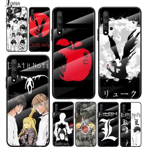 Anime Death Note For Honor 30 20 10 9X 8X Pro Plus Lite Tempered Glass Hot New Shell Luxury Cover Phone Case