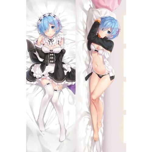 Dakimakura Anime Rem(Re Zero) Double-sided Print Life-size Body Pillow