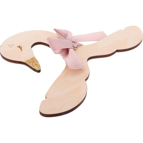 Kids Baby Boy Girls Bunny Swan Wood Clothes Hanger Home Room Nursery Decoration