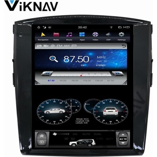 For Mitsubishi Pajero 4 V97 V93 Android car GPS navigation stereo radio DVD multimedia player HD touch vertical screen 12.1