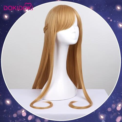 DokiDoki-SR Anime Sword Art Online Yuuki Asuna Cosplay SAO Women Wig Sword Art Online Cosplay Yuki Asuna Wigs