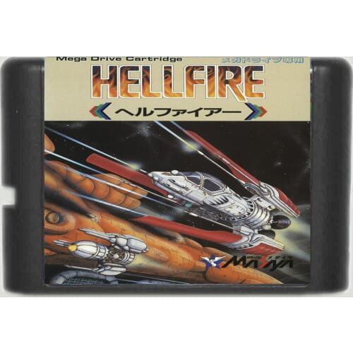 Hell Fire 16 bit MD Game Card For 16 bit Sega MegaDrive Genesis game console