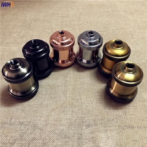 IWHD Diy Portalampada Vintage E27 Socket Bulb Holder Industrial Lampholder Soquete Edison E27 Lamp Holder