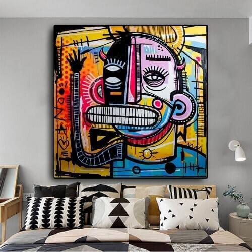 Canvas Painting Posters And Prints Pictures On The Wall Graffiti Modern Artist Abstract Decorative Wall Art Home Decoration