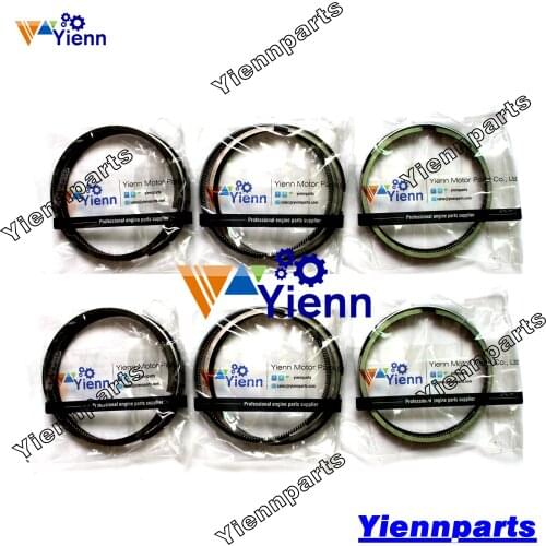 For HINO H07C H07D Piston Ring Set 11710-1600 FD164B FD3HJA TRUCKS HO7C HO7D Diesel Engine Spare Parts