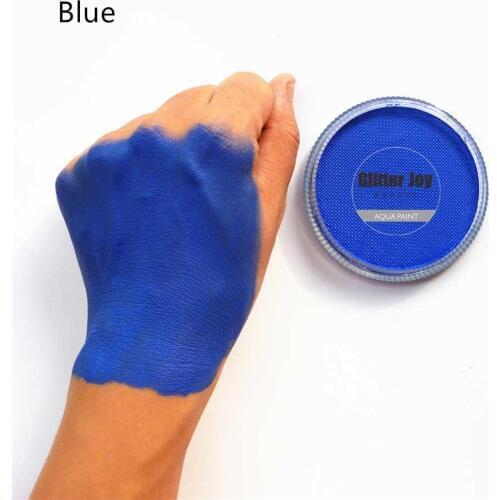 Blue 30g/pc Water Activated Blue Face Body Paint Makeup in Masquerade Party Fancy Dress Beauty Makeup Tool