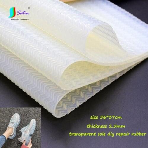 Sports Trainers Sneakers Wedge High-heeled Shoe Home Diy Doll baby Repair Big Size Transparent Clear Non-slip Sole Rubber