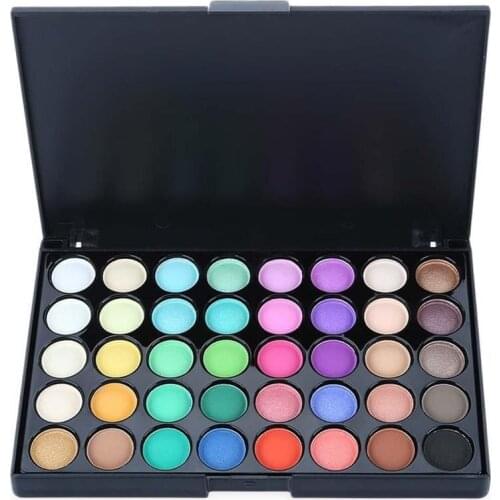 40 Colors Matte Eyeshadow Palette Earth Color Shimmer Glitter Earth Eye Shadow Power Set Eye Cosmetic Makeup Tools Make Up