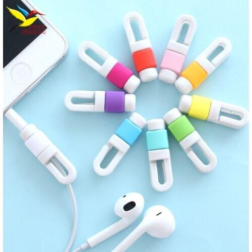 Earphone Cable Accessories set Organizer phone Cord Protector Protective Sleeves For Phone 500 pcs/lot