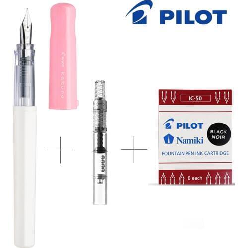 PILOT KAKUNO Smile Pen FKA-1SR Popular Daily Writing Practice for Words Matching Ink Pouch Ink Set for Sale