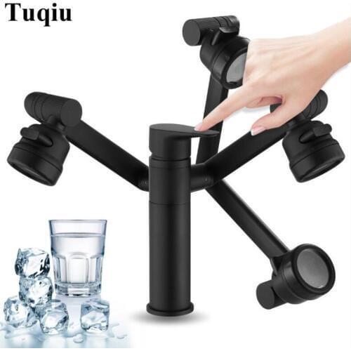 New Basin Faucet Rotation Black bathroom Sink Faucet Sink Faucet Mixer Tap Torneira Cozinha