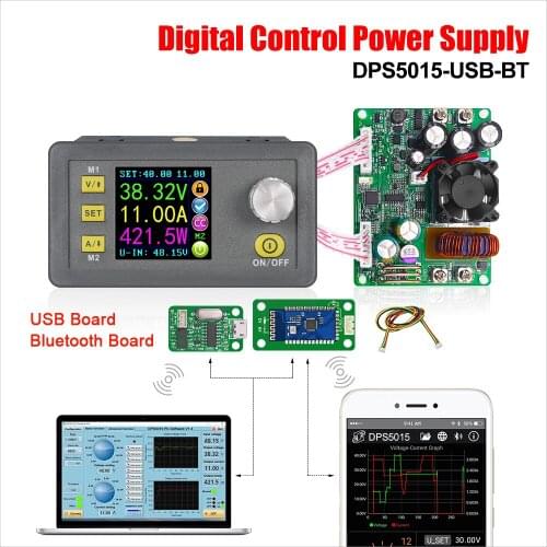 New DPS5015 LCD Voltmeter 50V 15A Current VoltageTester Step-down Programmable Power Supply Module 41% off Regulator Converter