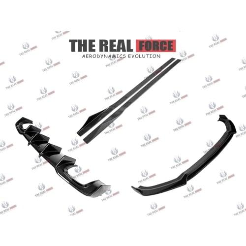 Suitable For 17-20 Audi S3 TRF-K1 Carbon Fiber Full Lip Boby Kit - Front Rear Lip Diffuser Side Skirts