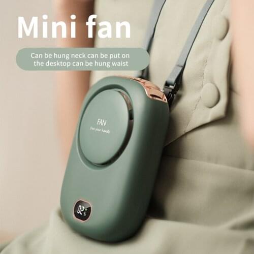 HA-Life Portable Pocket Fan With Hanging Rope Handheld 3 Adjustable USB Rechargeable Fan Quiet Summer Outdoor Office 2021