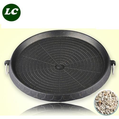 32cm BBQ Cookware outdoor cooking utensils barbecue plate grill plate outdoor nonstick stainless steel titanium furnace