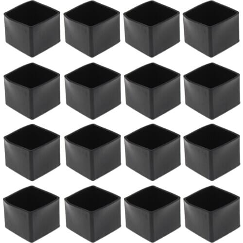 Rubber Chair Leg Caps Square Feet Hardwood Floor Protector Cover for Furniture Feet,Non Slip Chair Protectors for Hardwood Floor