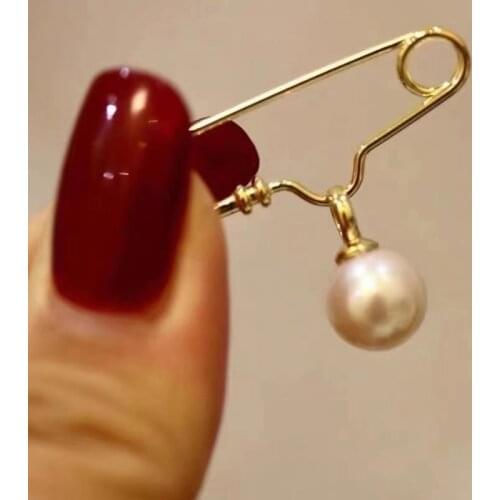 RY Solid 925 Sterling Silver Round 11mm Nature Fresh Water White Pearls Stud Earrings for Women Fine Birthday Presents