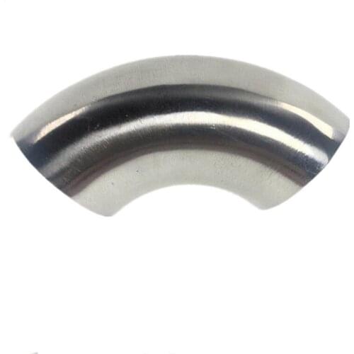 Sanitary Elbow 304 Stainless Steel 90 Degree Internal And External Mirror Polished Stamping Bright Welding Pipe Elbow 1.5mm