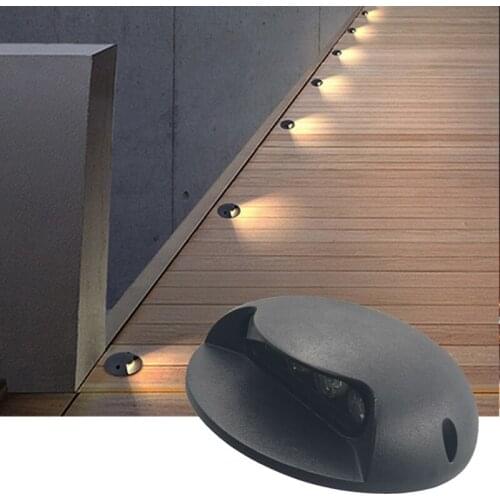 2W/3W/4W/9W LED Aluminum Path Light RGB Surface Mounted Buried Lights Used For Courtyard Path Stairs Simple Outdoor Lighting
