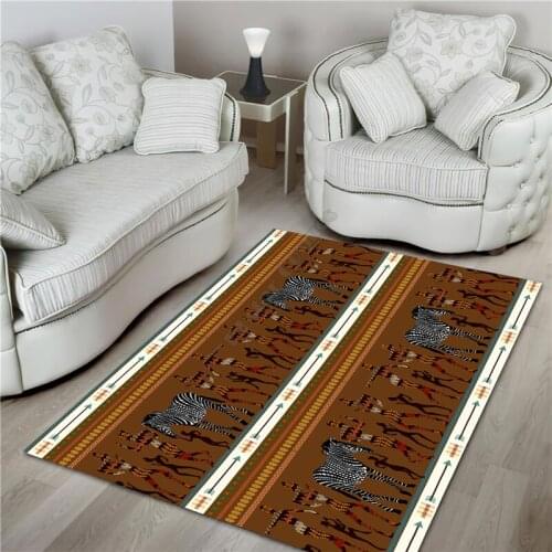 Aboriginal Zebra Dancing women Australia Culture art Rug Non-slip Mat Dining Room Living Room Soft Bedroom Carpet