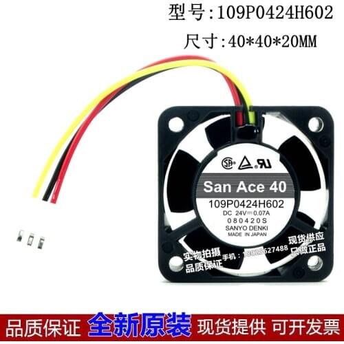New original 109P0424H602 24V 0.07A 4020 4cm industrial computer server CNC machine tool FANUC cooling fan